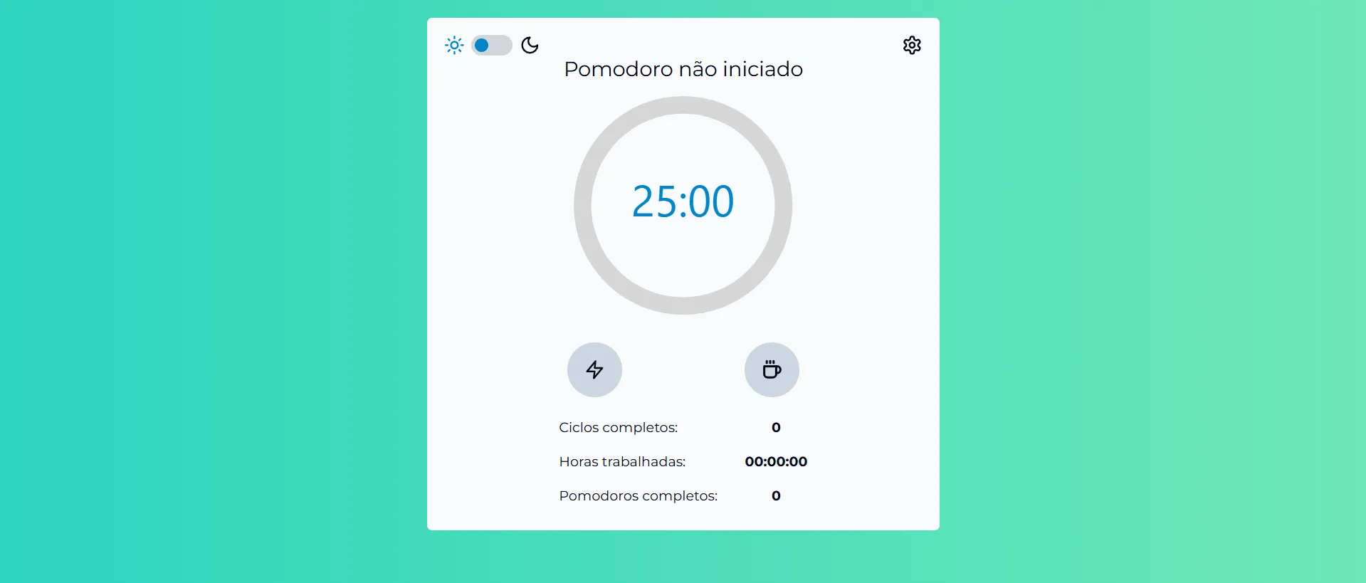 Imagem do projeto Pomodoro Timer